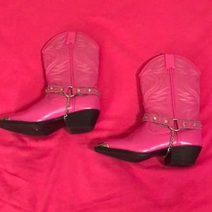 Girls cowboy pink  boots